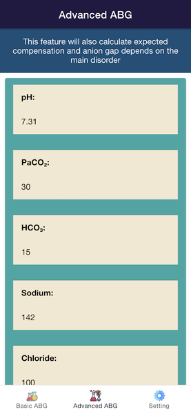 Complete ABG Analysis - Image screenshot of android app