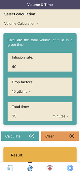 IV Infusion Calculator: Dosage, Drug, & Drip Rate - عکس برنامه موبایلی اندروید