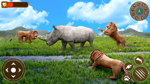 Lion Games 3D Animal Simulator - Image screenshot of android app