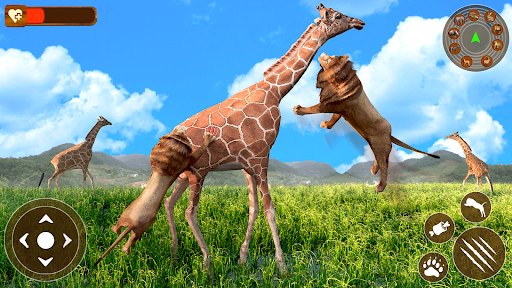 Lion Games 3D Animal Simulator - Image screenshot of android app