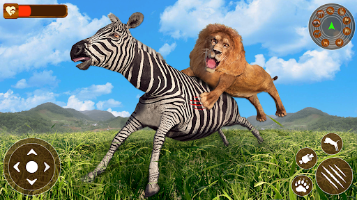 Lion Games 3D Animal Simulator - Image screenshot of android app