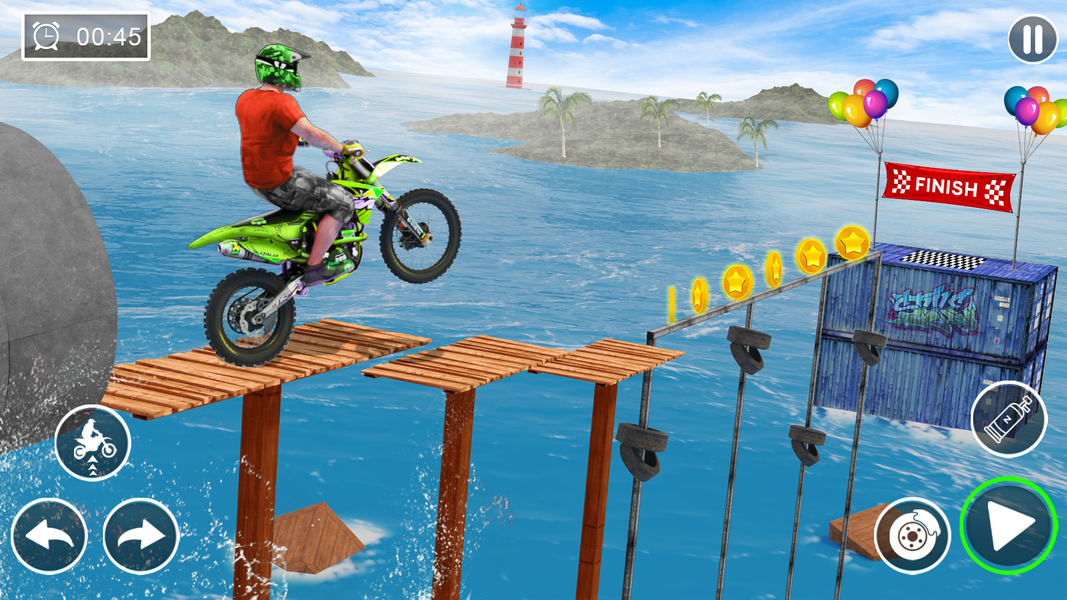 Bike Stunt Game: Dirt Bike 3D - Gameplay image of android game