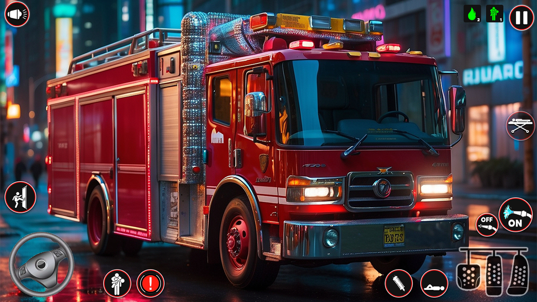 Fire Truck Sim: Truck Games - Gameplay image of android game