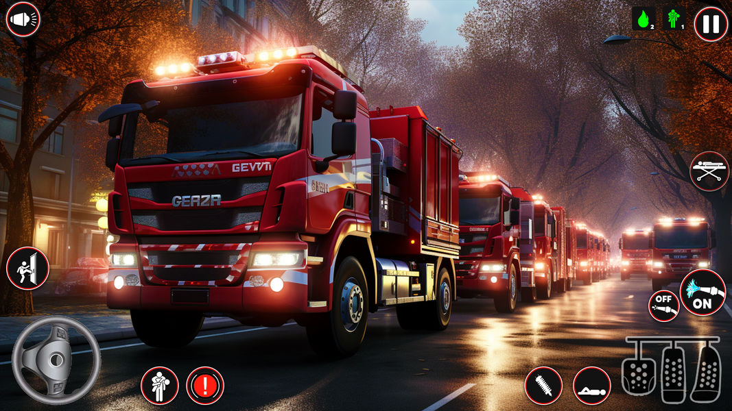 Fire Truck Sim: Truck Games - Gameplay image of android game
