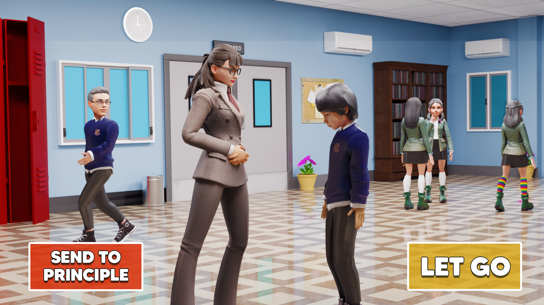 High School Teacher Game - Gameplay image of android game