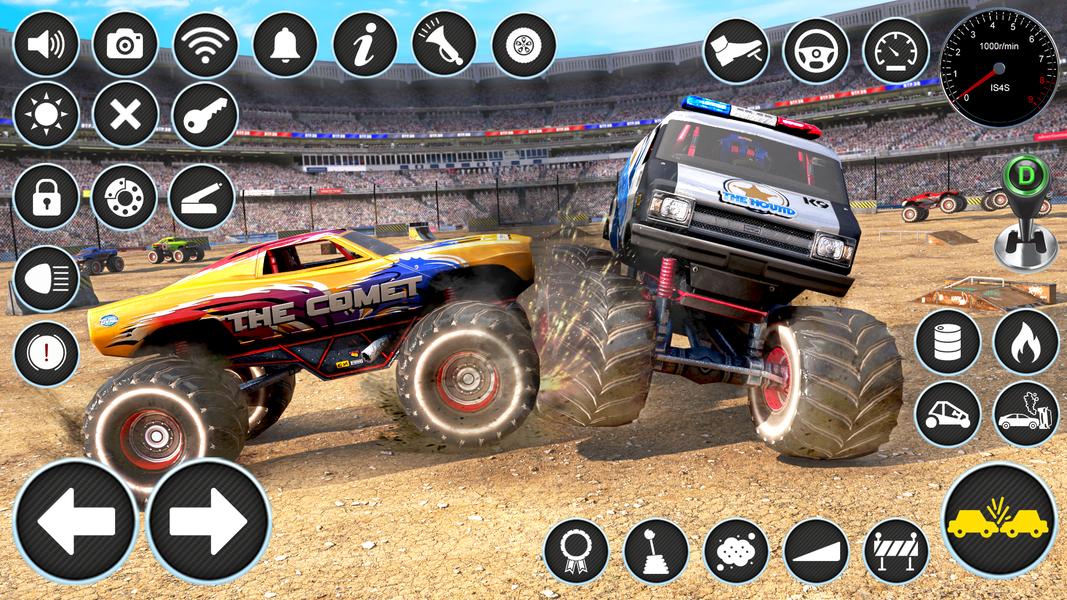 Monster Truck Derby Stunt Game - Gameplay image of android game