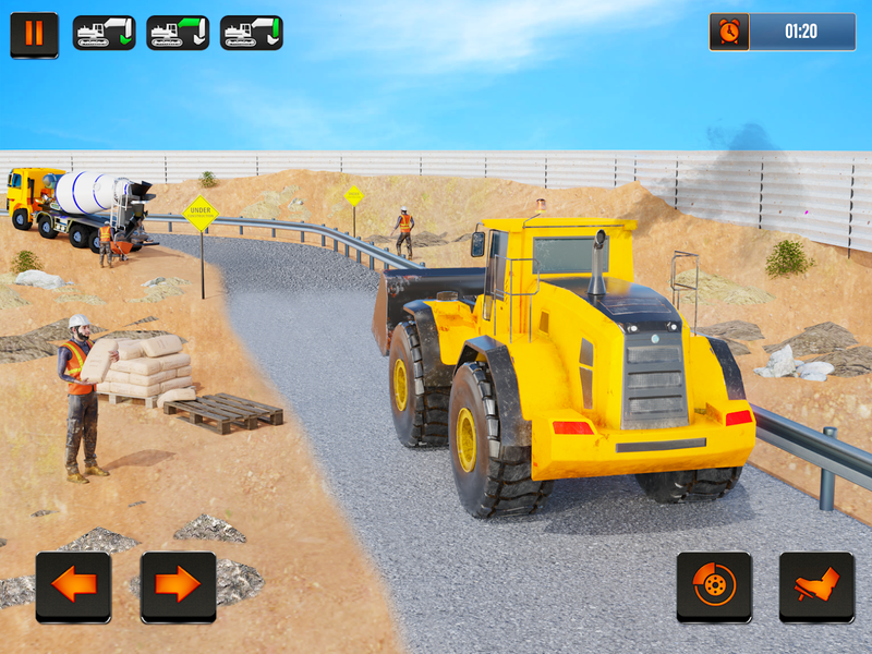 City Road Construction Game 3D - Image screenshot of android app