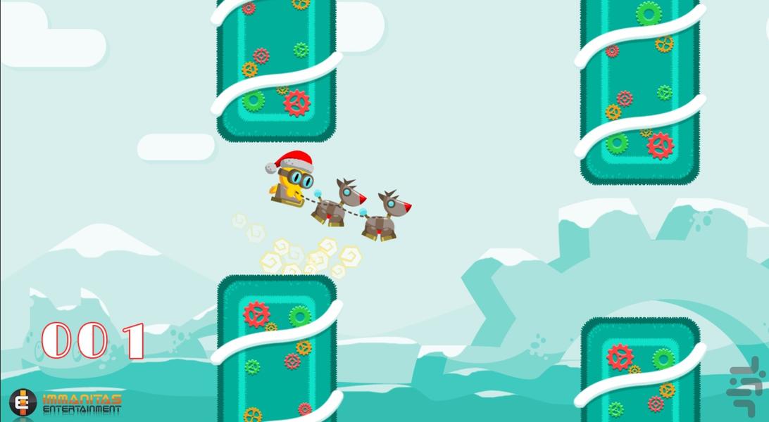 FlappyCat: Crazy Christmas - Gameplay image of android game