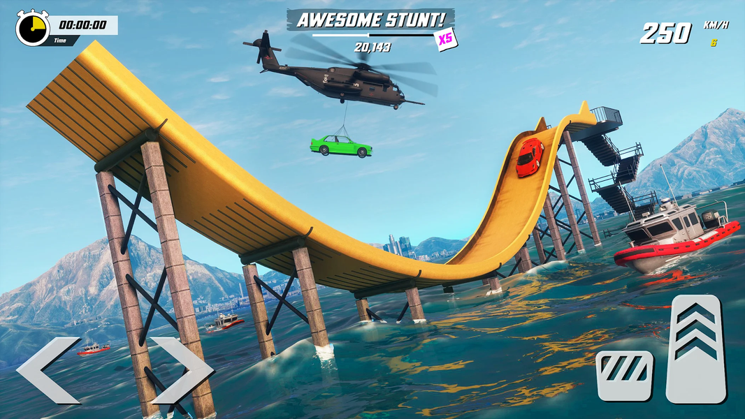 GT Stunt Mega Car Racing Games - Gameplay image of android game