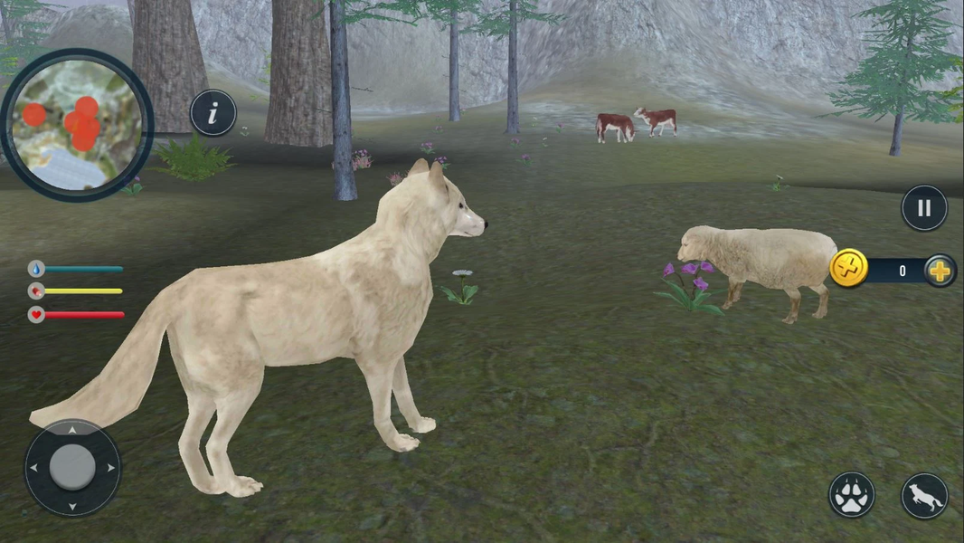 Wild Animal Wolf Game - عکس بازی موبایلی اندروید