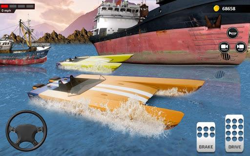 Crazy Boat Racing: Boat games - Gameplay image of android game