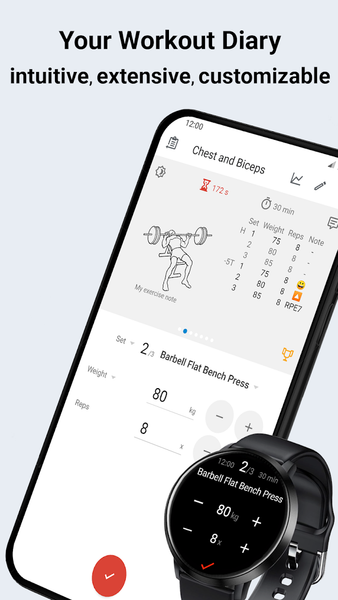 Workout Tracker & Gym Plan Log - Image screenshot of android app