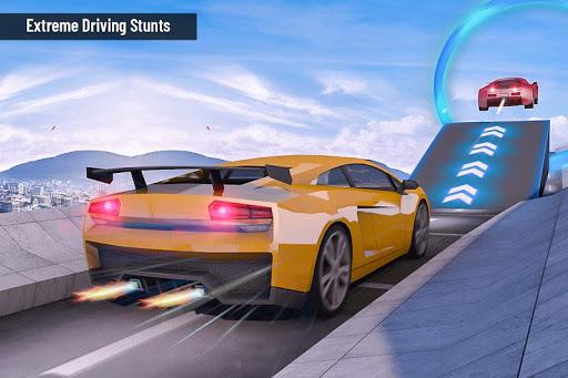 Impossible Stunts Track Car Racing: US Car Stunts - Image screenshot of android app