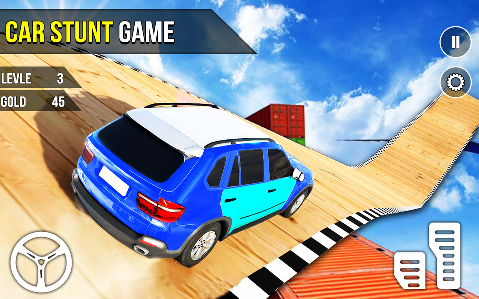 Car Stunt 3D Car Racing Game - Gameplay image of android game