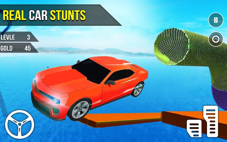 Car Stunt 3D Car Racing Game - Gameplay image of android game