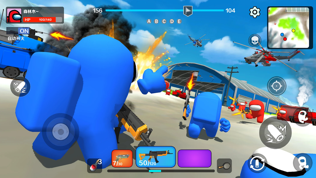 Imposter Squad battle war game - Gameplay image of android game