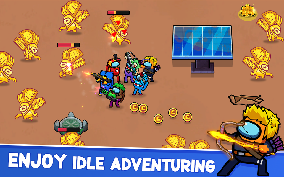 Impostor vs Zombie 2: Doomsday - Gameplay image of android game