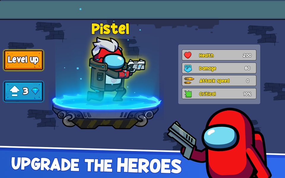 Impostor vs Zombie 2: Doomsday - Gameplay image of android game