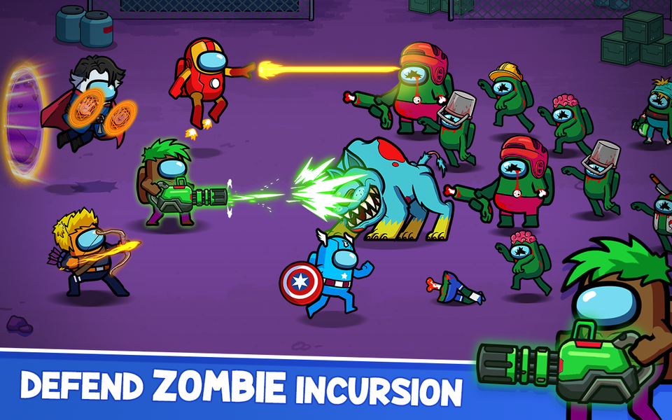 Impostor vs Zombie 2: Doomsday - Gameplay image of android game