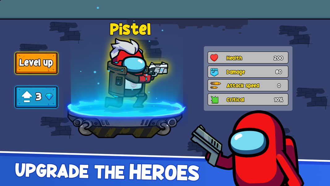 Impostor vs Zombie 2: Doomsday - Gameplay image of android game