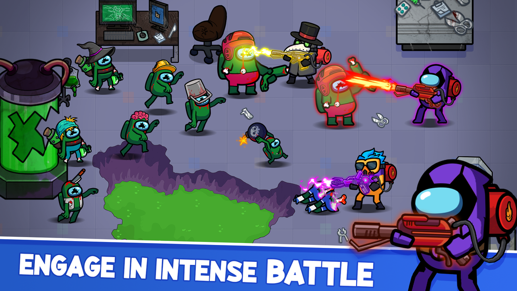 Impostor vs Zombie 2: Doomsday - Gameplay image of android game