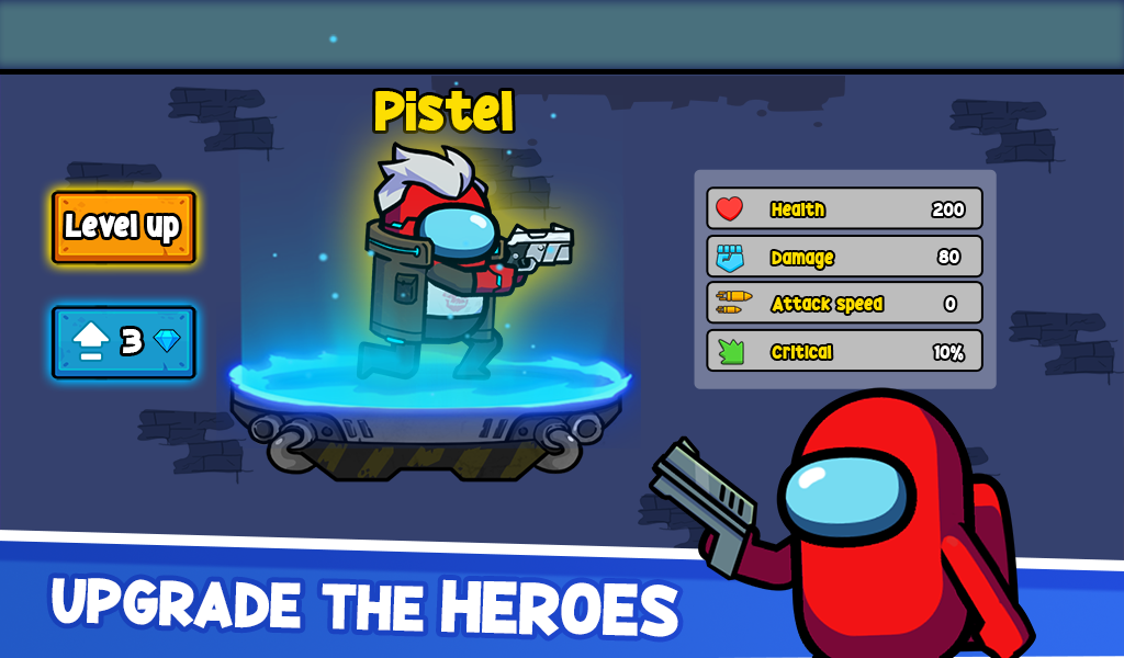 Impostor vs Zombie 2: Doomsday - Gameplay image of android game