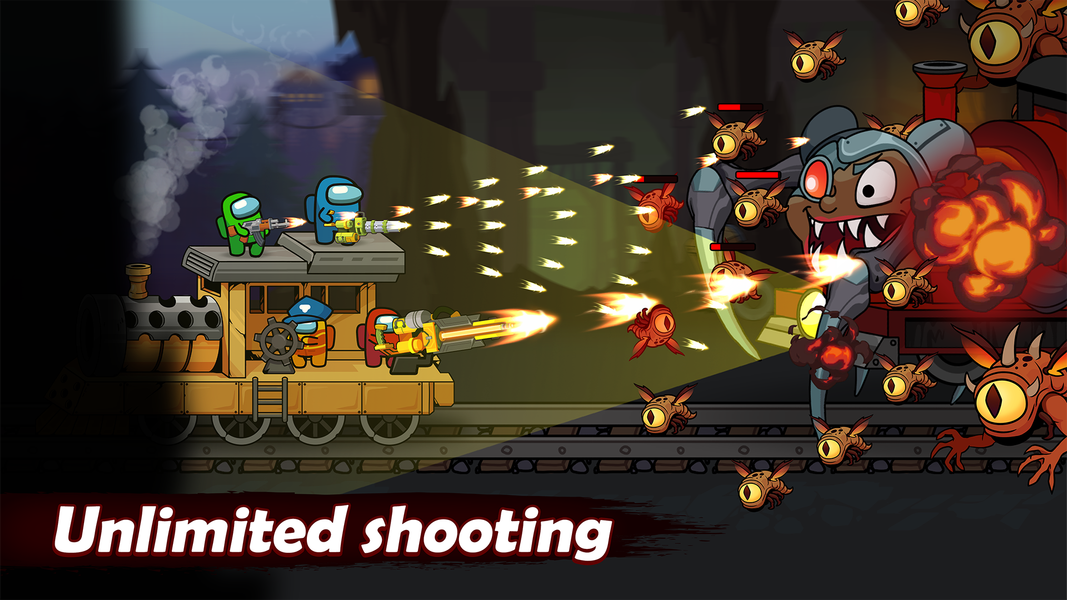 Impostor Shooter: Monster Run - Gameplay image of android game