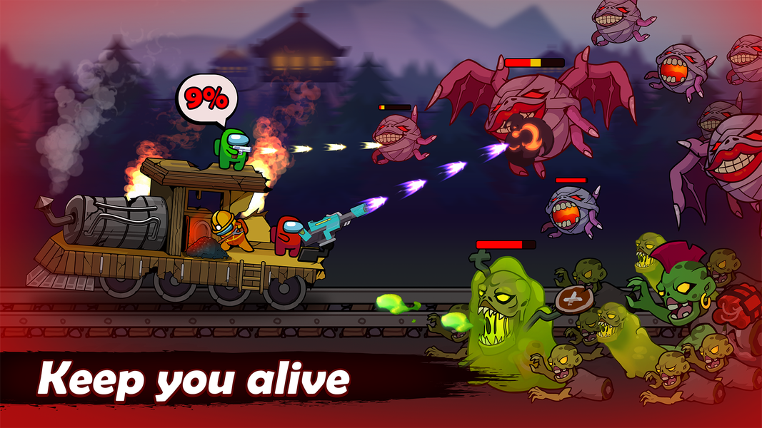 Impostor Shooter: Monster Run - Gameplay image of android game