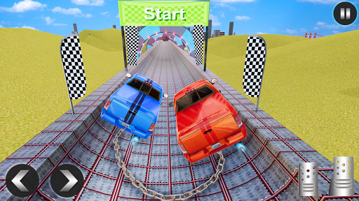 Chained Car Racing Stunts Game - عکس بازی موبایلی اندروید