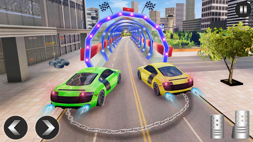 Chained Car Racing Stunts Game - عکس بازی موبایلی اندروید