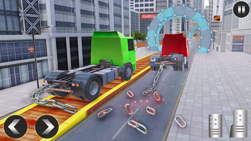Chained Car Racing Stunts Game - Gameplay image of android game