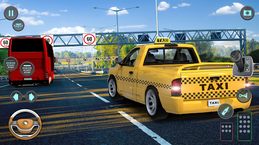Taxi Simulator Pro Racing Game - Gameplay image of android game