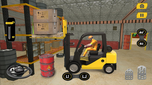 Real Forklift Simulator Games - Gameplay image of android game
