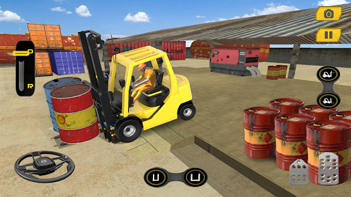 Real Forklift Simulator Games - Gameplay image of android game