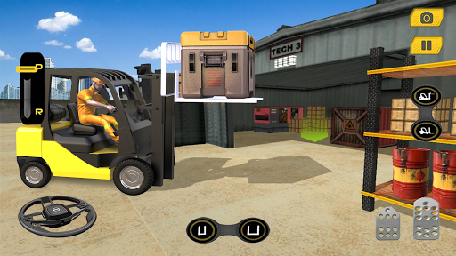 Real Forklift Simulator Games - Gameplay image of android game