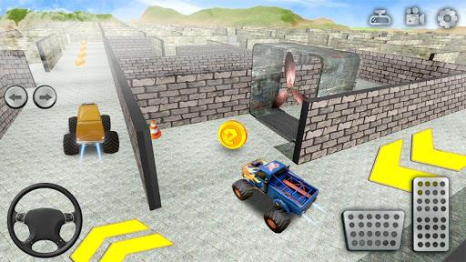 Monster Truck Maze Puzzle Game - Gameplay image of android game