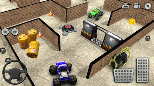 Monster Truck Maze Puzzle Game - Gameplay image of android game