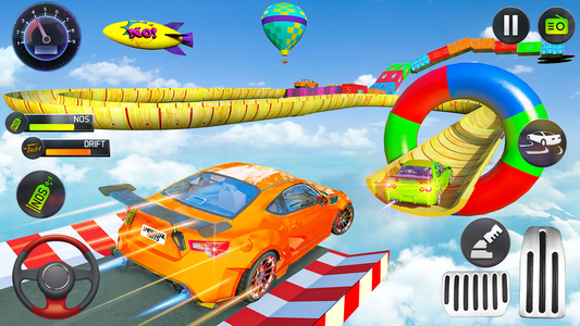 Impossible Car Stunt Racing (All Cars Unlocked) Mega Ramp Amazing