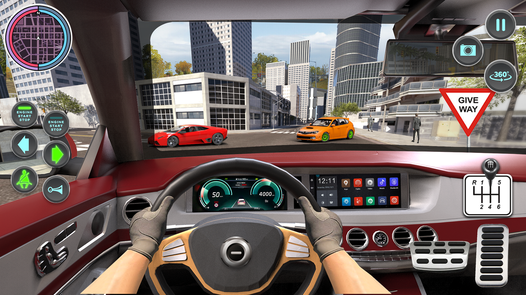 Modern Car Driving School Game - Gameplay image of android game