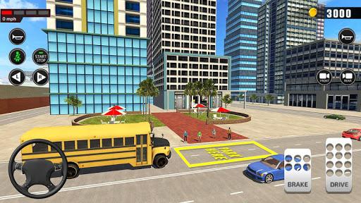Offroad School Bus Driver Game - Gameplay image of android game
