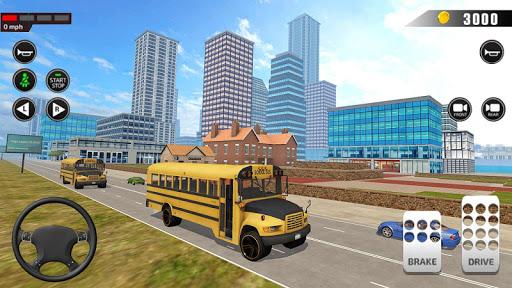 Offroad School Bus Driver Game - Gameplay image of android game