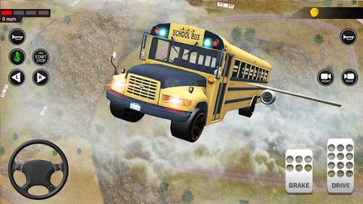 Offroad School Bus Driver Game - Gameplay image of android game
