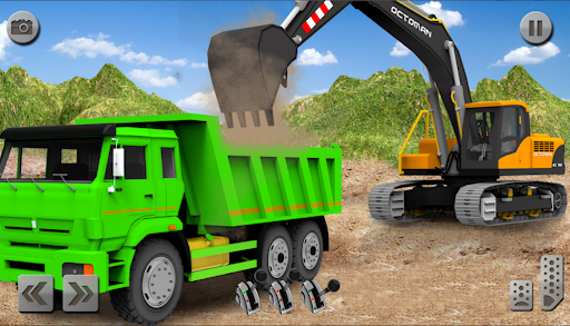 Sand Excavator Simulator Games - Gameplay image of android game