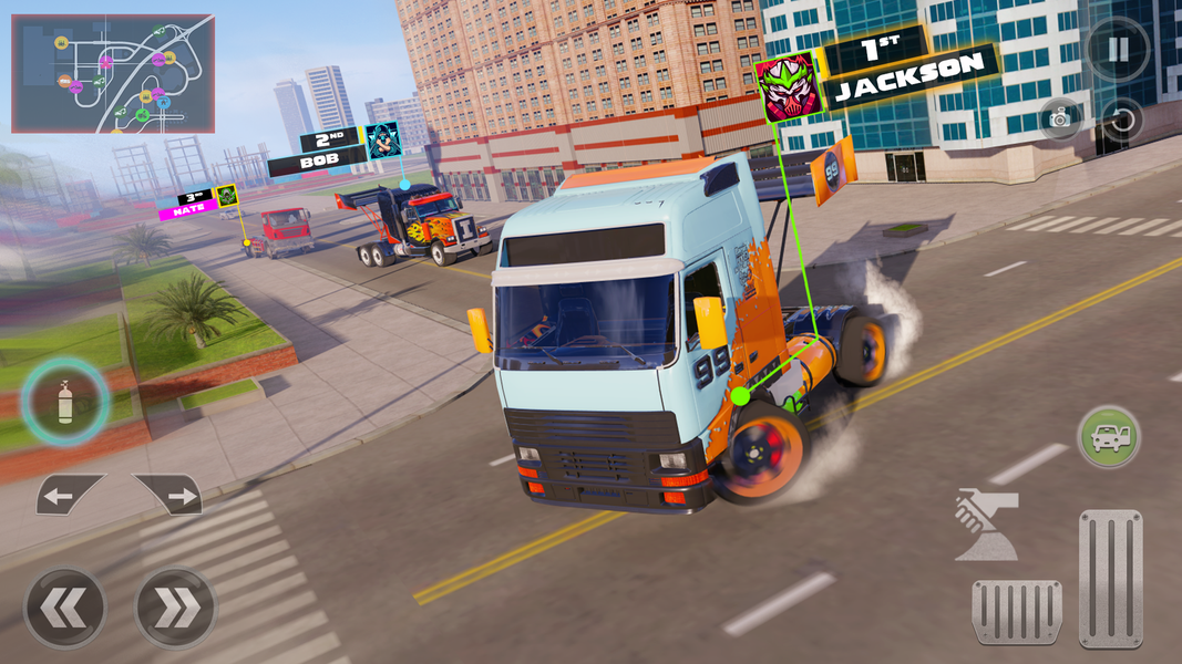 Truck Racing Car Driving Games - Gameplay image of android game