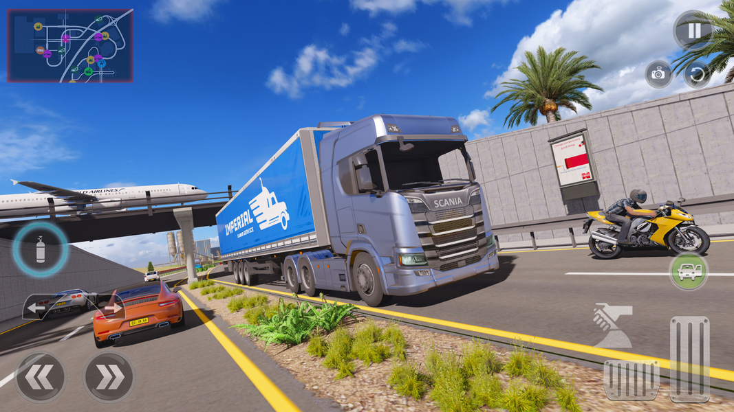 Truck Racing Car Driving Games - Gameplay image of android game