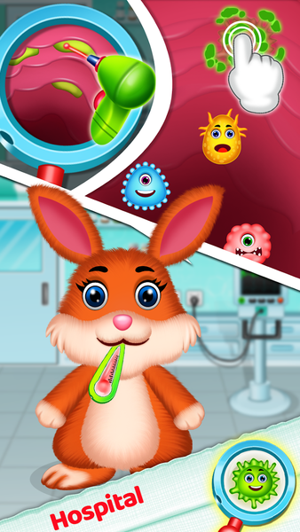 Pet Doctor Daycare Game - Gameplay image of android game