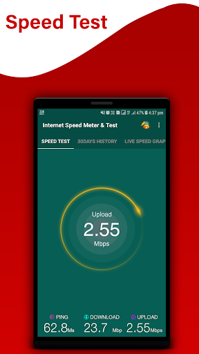 Internet Speed Meter & Speed T - Image screenshot of android app