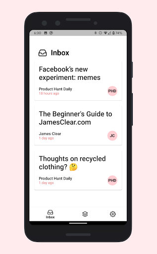 Slick - Declutter your email inbox - Image screenshot of android app
