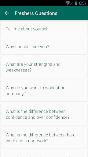 HR Interview Questions Answers - Image screenshot of android app