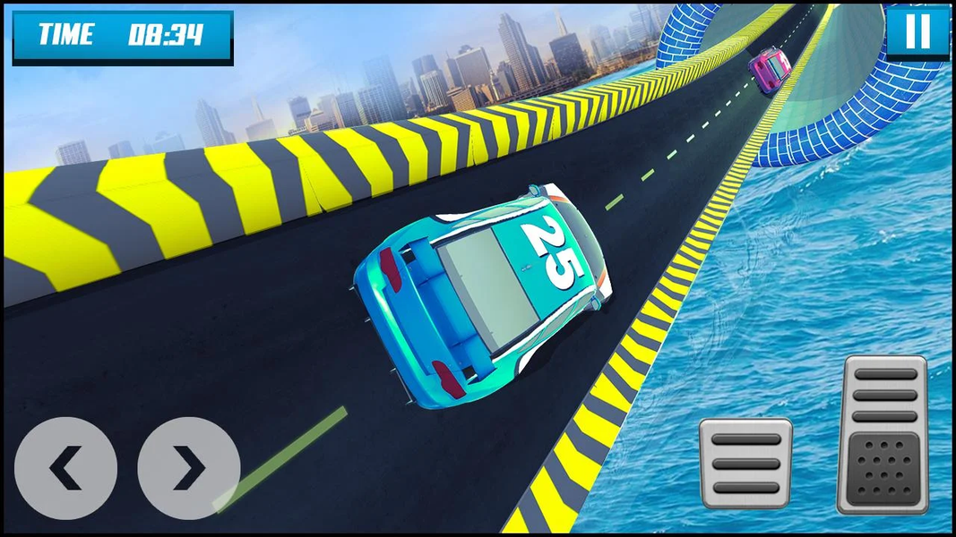Racing Car: Mega Ramp Car Game - Gameplay image of android game